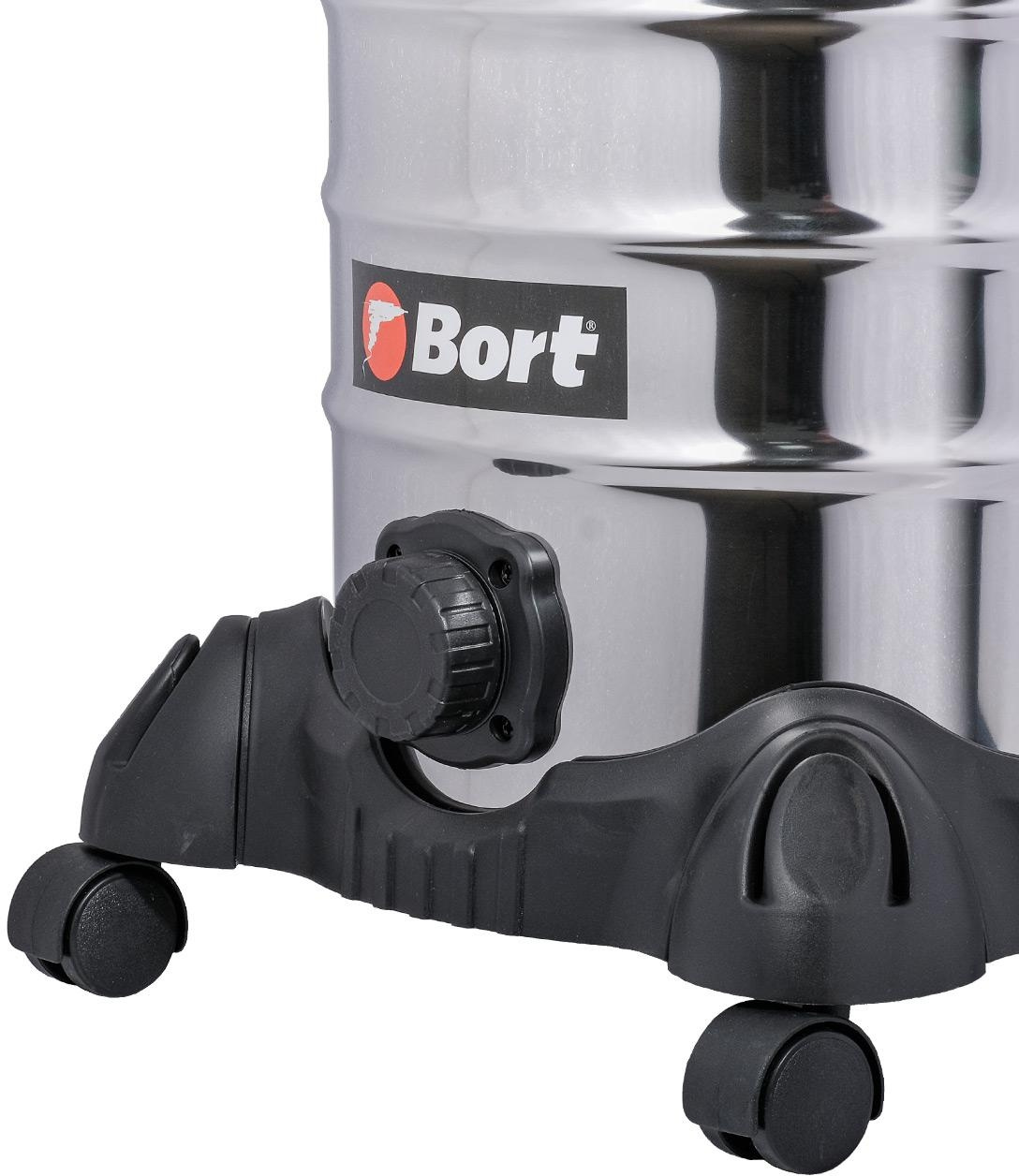 Строительный пылесос Bort BSS-1230-Duo 1200Вт (уборка: сухая/влажная) синий — фото 6