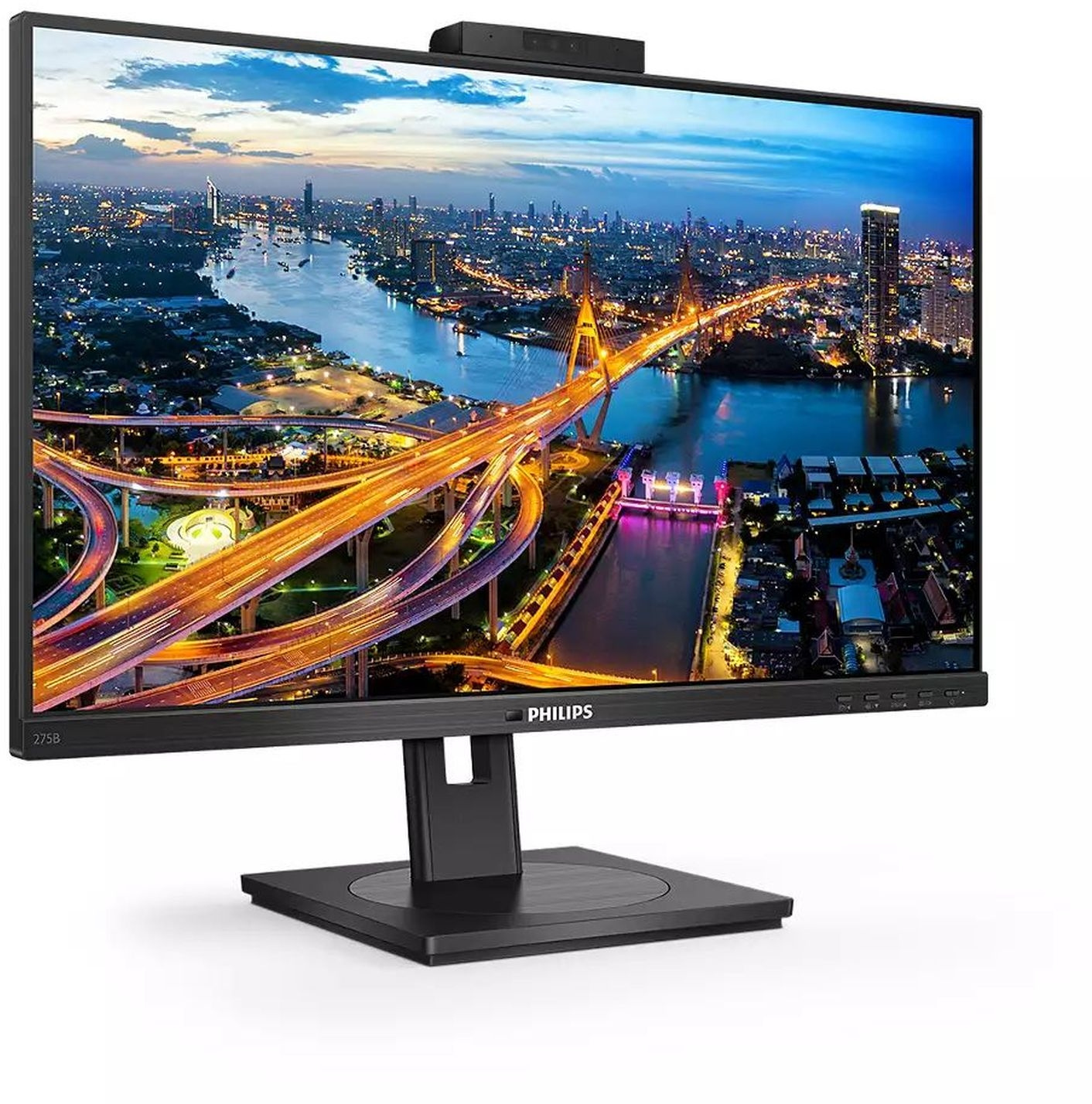 Монитор Philips 27" B Line 275B1H черный IPS LED 16:9 DVI HDMI M/M Cam матовая HAS Piv 350cd 178гр/178гр 2560x1440 75Hz DP QHD USB 6.42кг — фото 6