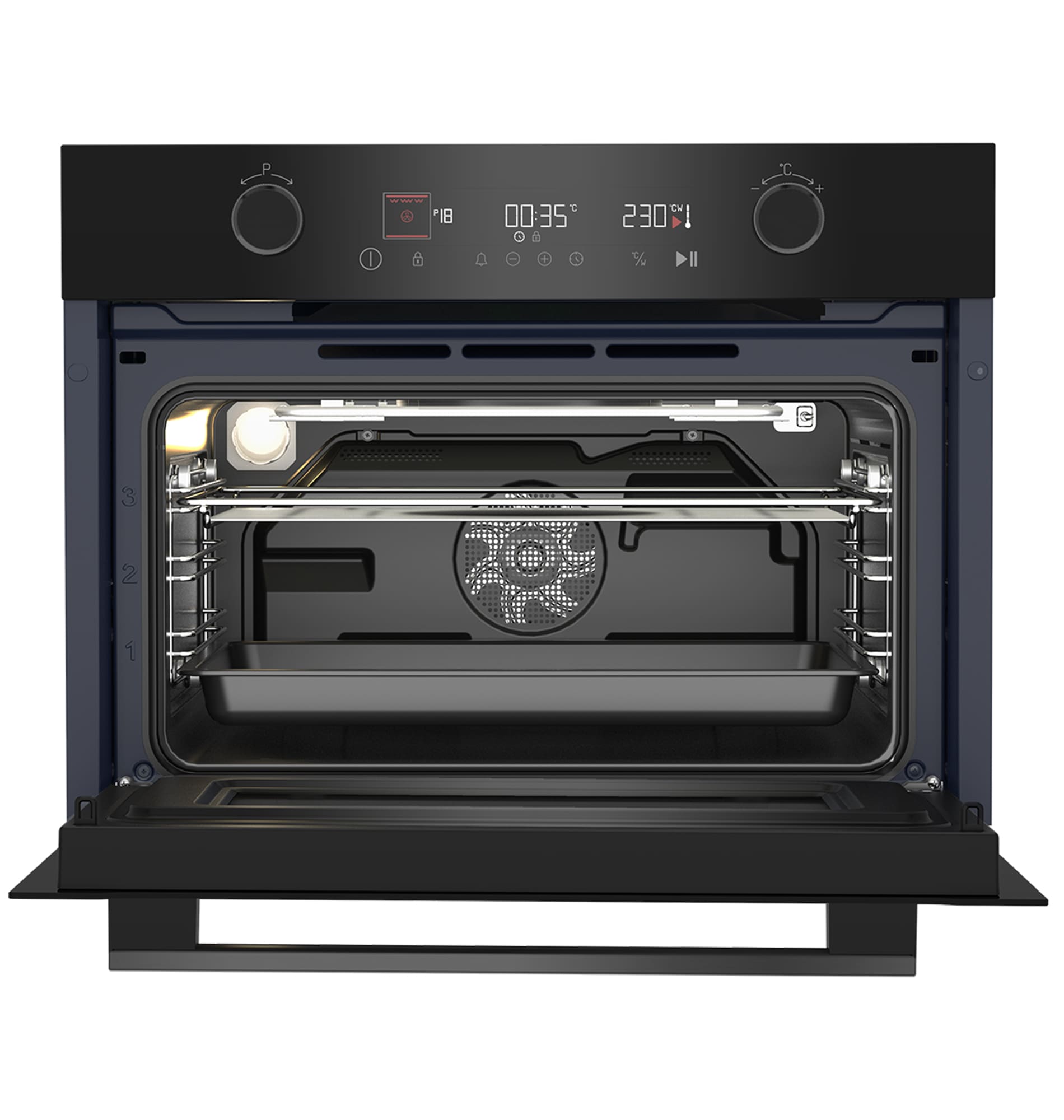 Компактный духовой шкаф Grundig GEKW12400B — фото 4