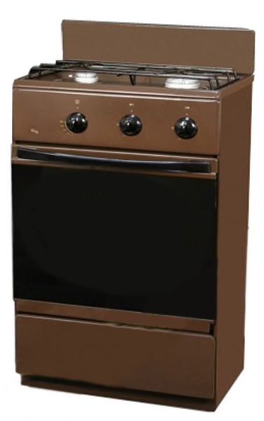 Плита Газовая Flama CG 3202 B коричневый реш.сталь