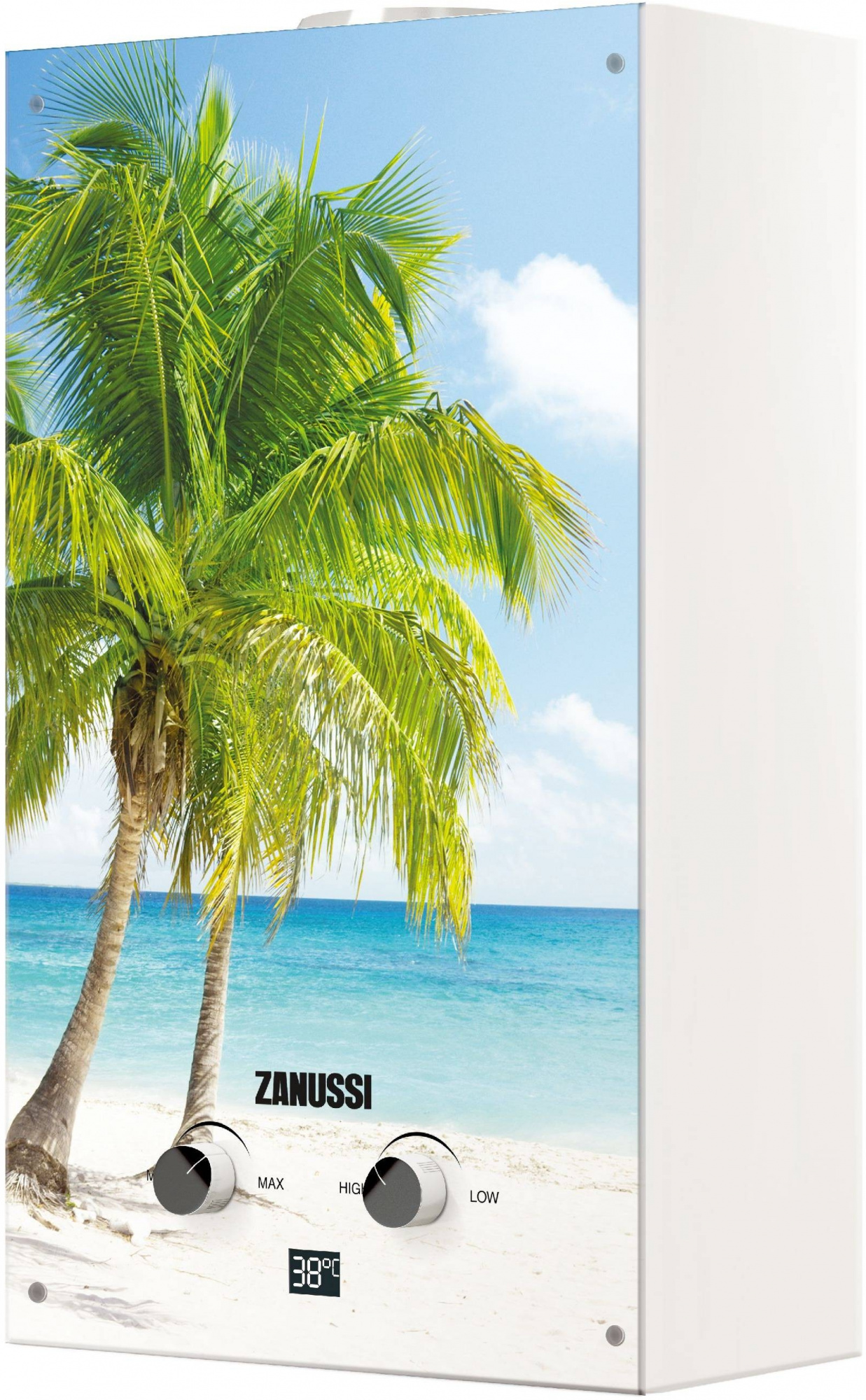 Водонагреватель проточный Zanussi Fonte Glass GWH 10 Paradiso