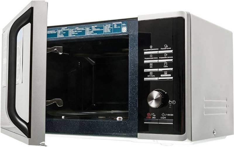 Микроволновая Печь Samsung MG23K3515AS/BW 23л. 800Вт серебристый/черный — фото 3