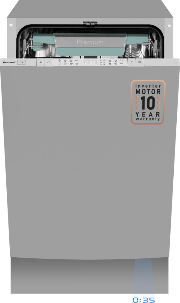 Встраиваемая посудомоечная машина 45CM BDW 4151 INVERTER WEISSGAUFF