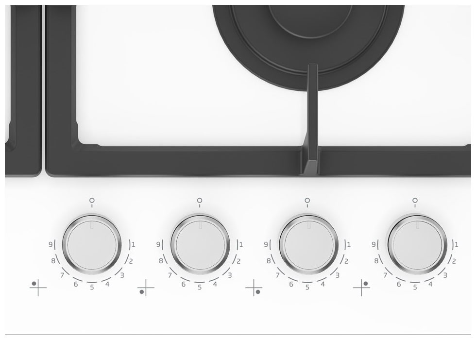 Встраиваемая газовая панель независимая Hotpoint HGS 62F/WH — фото 2