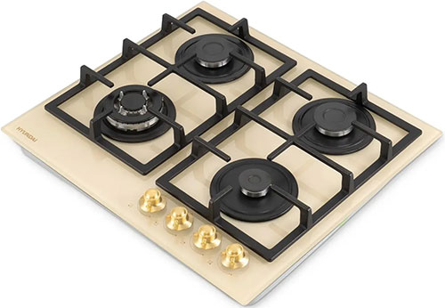 Газовая варочная поверхность Hyundai HHG 6434 BE бежевый