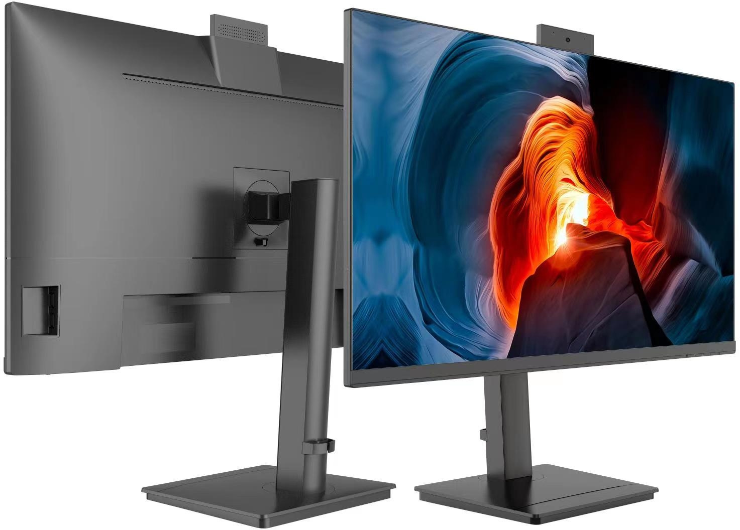 Монитор NPC 27" MF2712-B черный IPS LED 4ms 16:9 HDMI M/M Cam матовая HAS Piv 300cd 178гр/178гр 1920x1080 100Hz G-Sync FreeSync VGA DP FHD USB 7.9кг — фото 4