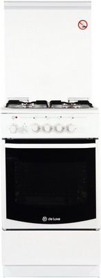 Плита Комбинированная De Luxe 506040.01гэ(кр) белый