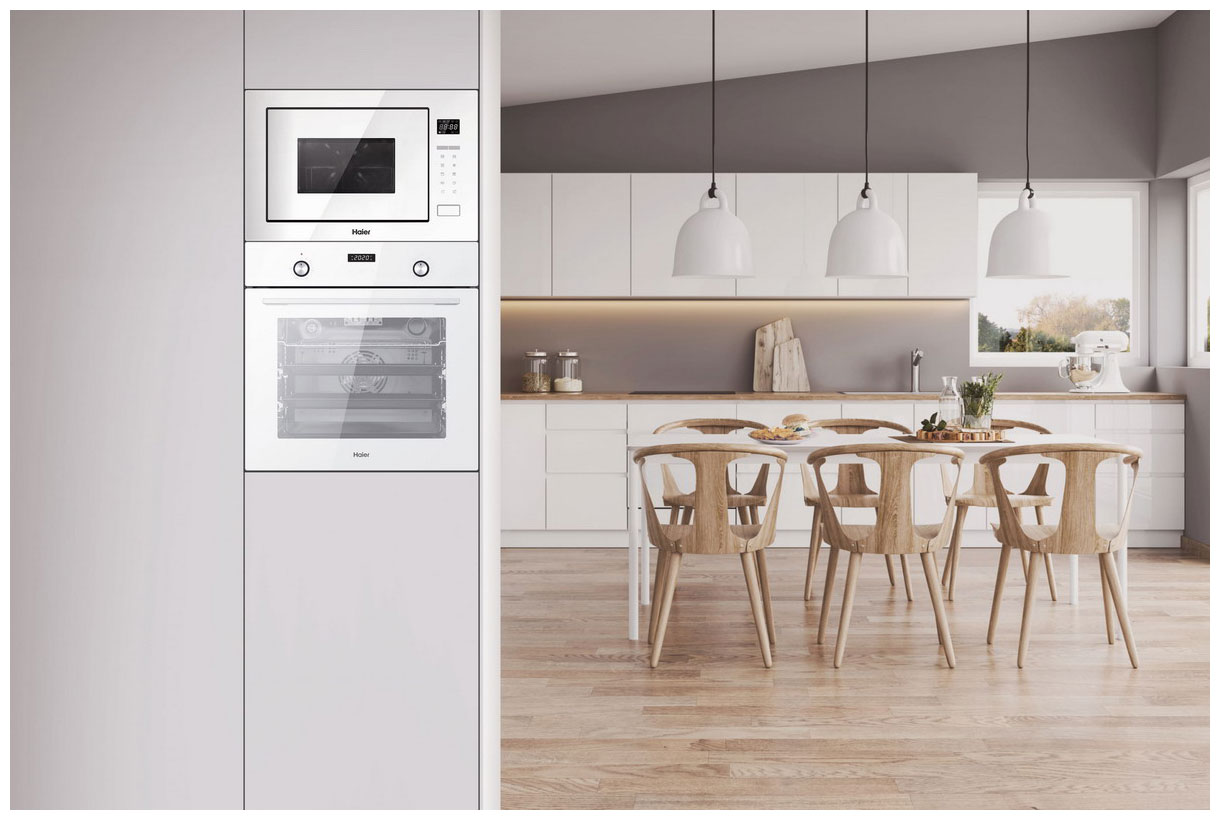 Встраиваемая микроволновая печь Haier HMX-BTG259W — фото 6