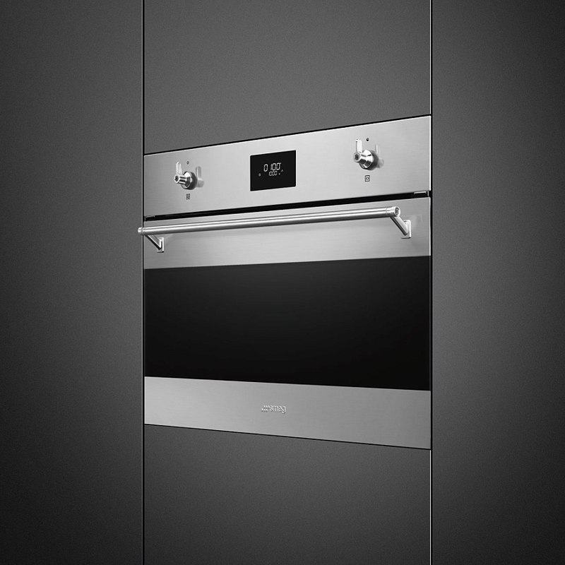 Встраиваемая электрическая духовка SMEG SO4301M0X — фото 2