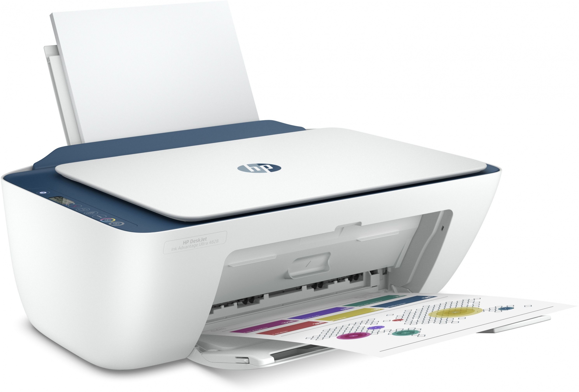 МФУ струйный HP DeskJet IA Ultra 4828 (25R76A) A4 WiFi USB белый/синий — фото 3