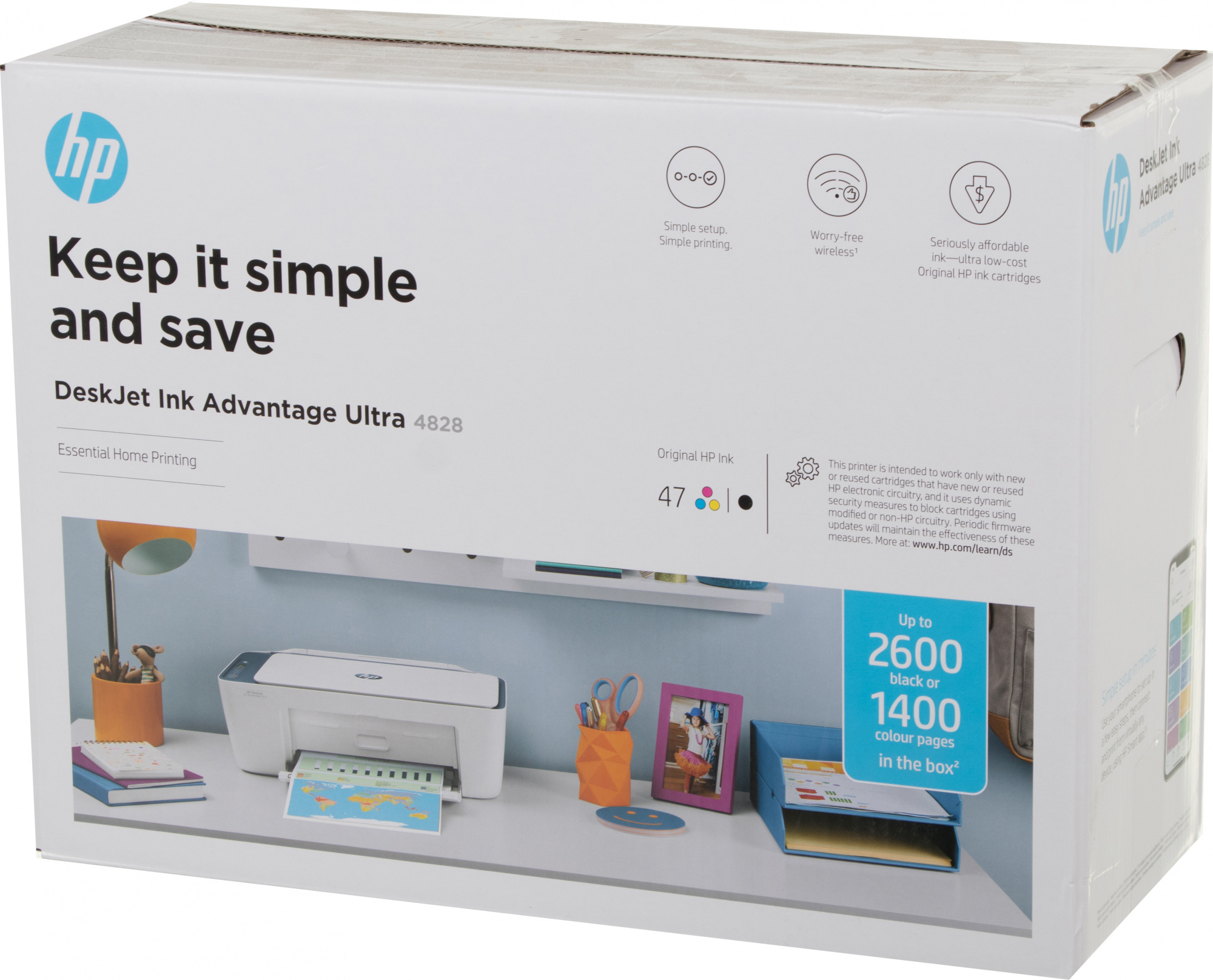 МФУ струйный HP DeskJet IA Ultra 4828 (25R76A) A4 WiFi USB белый/синий — фото 20