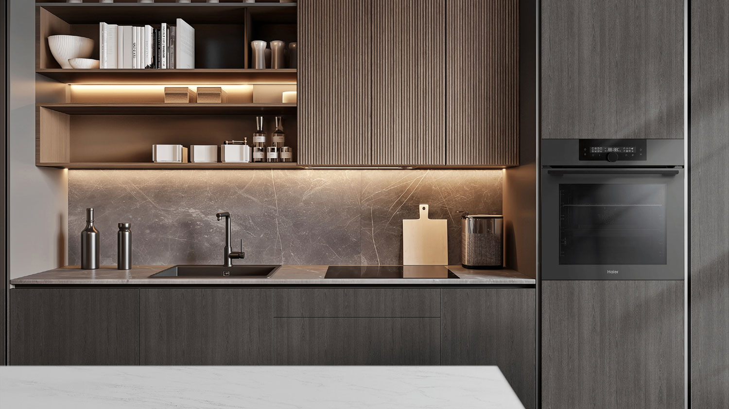 Встраиваемый электрический духовой шкаф Haier HOQ-F6QAN3DG — фото 4