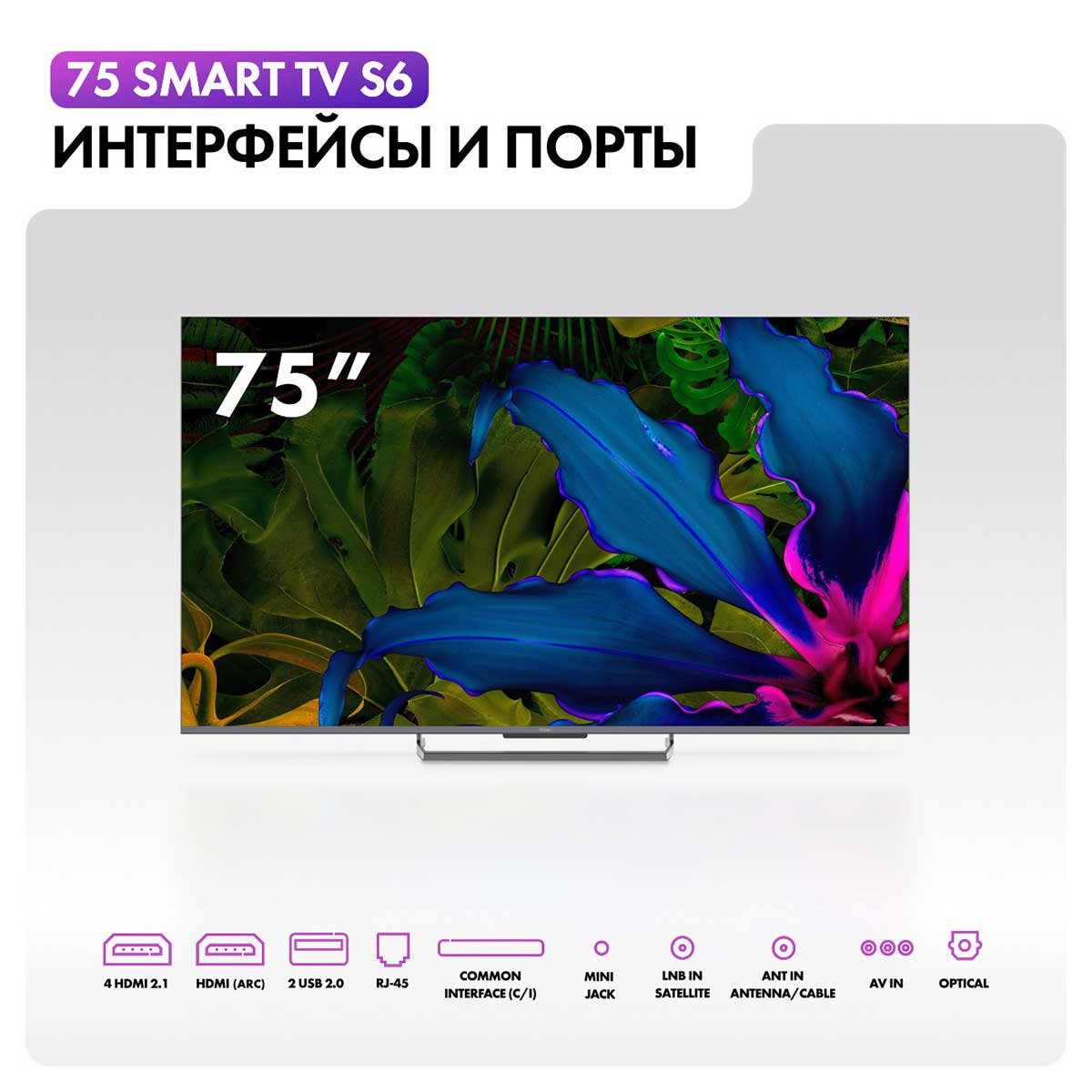 Телевизор Haier 75 Smart TV S6 — фото 13
