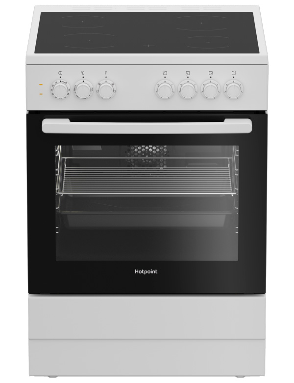 Электроплита Hotpoint HS6V5PHW белая